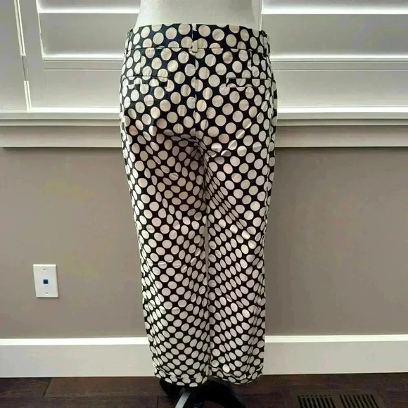J. Crew Polka Dot Straight Leg  Pant - Picture 3 of 8